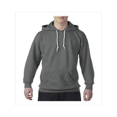 Anvil  Gray Pullover Hoodie   with Kangaroo Pockets Long Sleeve Good Quality - Image 1 of 4