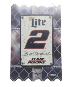 miller light / brad keselowski / team penski / nascar wall sign - Picture 1 of 3