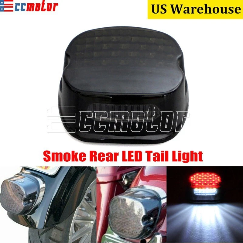 Luz trasera LED señal de giro de freno para Harley Softail Dyna Sportster XL883 Touring Foto 1 de 4