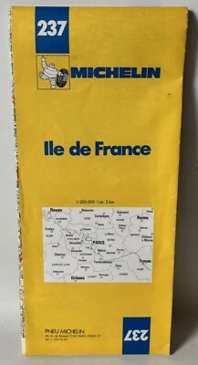 France - Michelin 1:200,000 Map - Ile de France/Paris Region - Sheet 237 - 1981 - Image 1 of 4