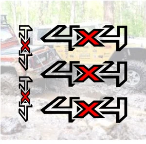 Juego de 4x4 pegatinas - 5 piezas-todoterreno calcomanía verde carril aventura ventana bota - Imagen 1 de 1