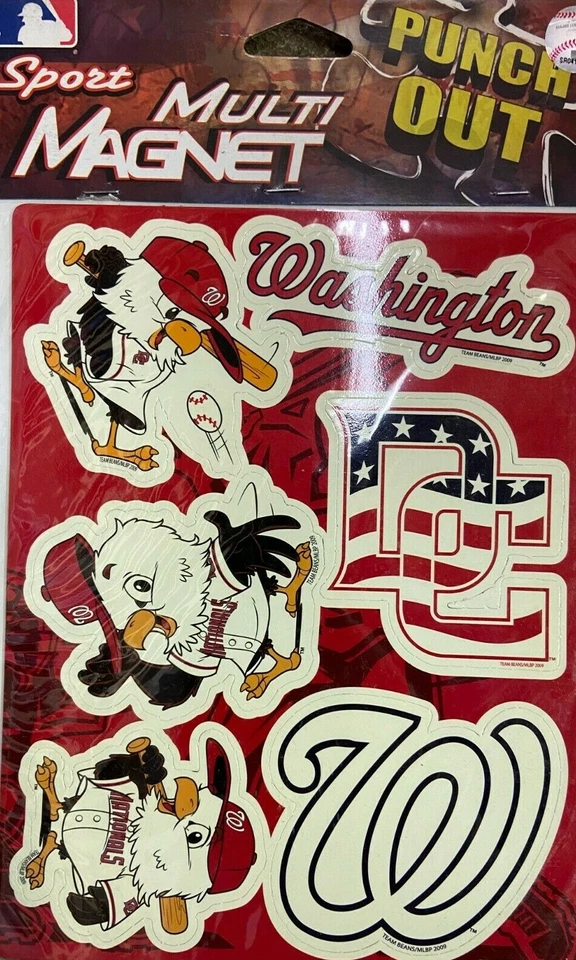 Multi imán de los Nacionales de Washington 6 piezas (7,5 inc) Foto 1 de 1