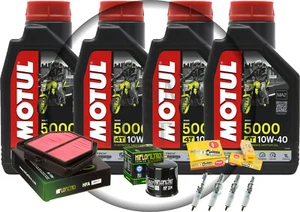 TAGLIANDO YAMAHA FZ1 1000 OLIO MOTUL 5000 10W40 FILTRO OLIO ARIA CANDELE - Foto 1 di 6