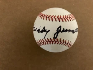 Buddy Jeanette Signed ML Baseball Baltimore Bullet Player HOF Auction JSA Letter - Picture 1 of 2