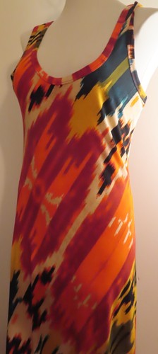 VETEMENTS Maxi abito lungo senza maniche astratto G III Apparel Group donna PL