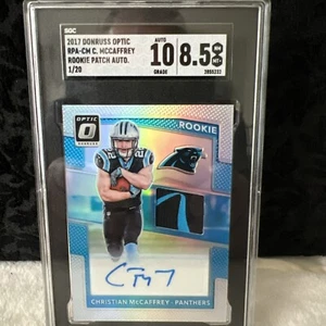 2017 Donruss Optic Christian McCaffrey RPA 1/20 RPA-CM SGC graded 10/8.5 - Picture 1 of 4