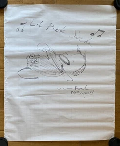 Patrick McDonnell 32x27 ORIGINAL ART Mutts Mooch sock SIGNED SKETCH AUTOGRAPHED - Picture 1 of 3