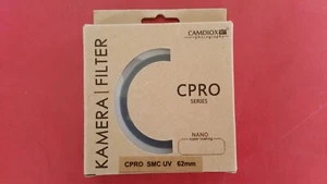 CAMDIOX CPRO 62mm SMC UV protection filter for camera lens £10 - Picture 1 of 2