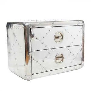 Aviator Small Cabinet with 2 drawer - Picture 1 of 4