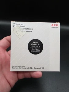 AEG Olympia Typenrad 9875 German N002085 Recta (Cubic) 10 ✅unbenutzt✅ - Picture 1 of 4
