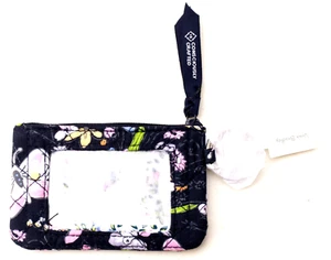 Vera Bradley Zip ID Case in Bloom Boom Navy.  NWT - Picture 1 of 3
