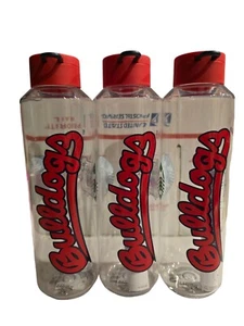 (3) NWT - Starbucks NCAA Fresno State Bulldogs 24 Fl Ounce Plastic Water Bottles - Picture 1 of 4