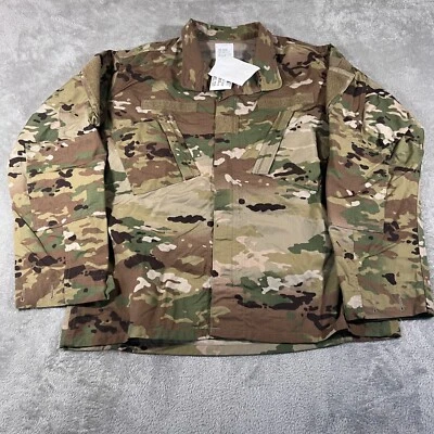 Combat Coat Army Military Woodland Camo OCP Jacket Large Insect Resist Regular - Image 1 of 4