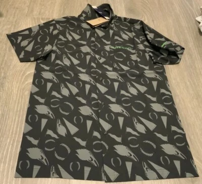 Nike Oregon Ducks Dri-Fit Button-Up Shirt Men’s Size: XL NWT Black/Gray 2023 - Image 1 of 4