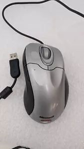 Microsoft IntelliMouse Explorer 4.0 a USB Model 1004 Silver 5 Button Tilt Wheel - Picture 1 of 6