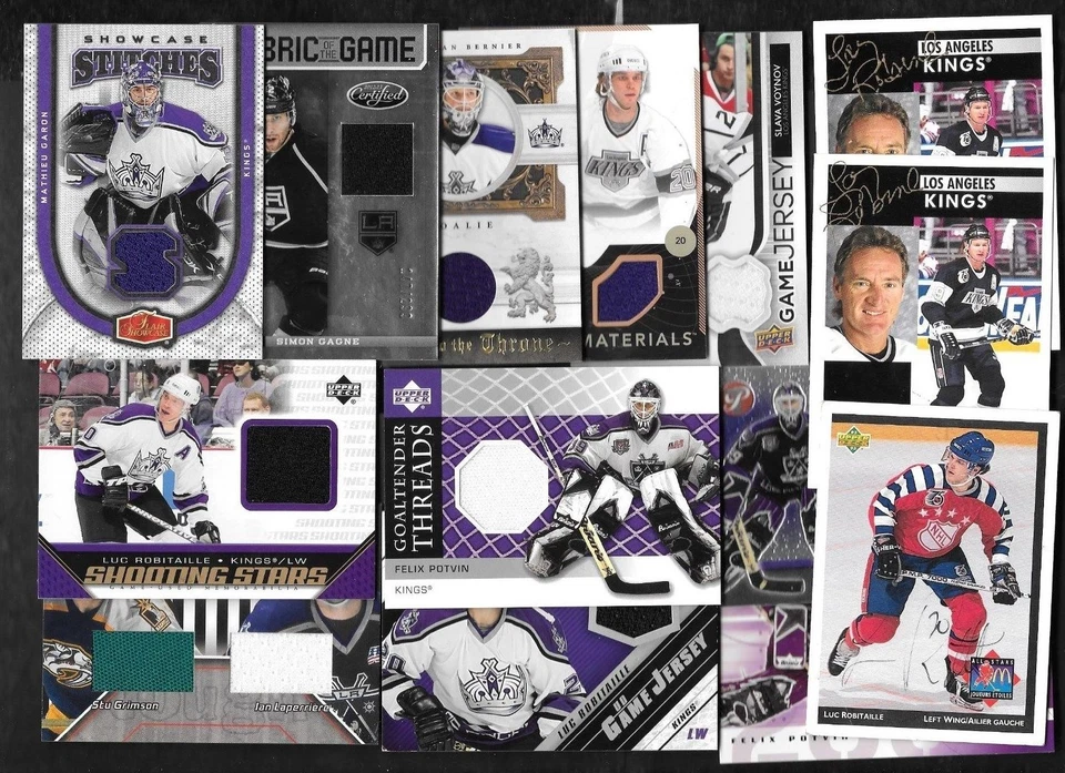 LOS ANGELES KINGS AUTOGRAPH JERSEY NHL HOCKEY CARD SEE LIST - Image 1 of 1