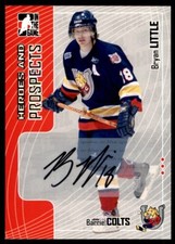 2005-06 IN THE GAME HEROES AND PROSPECTS AUTOGRAPHS BRYAN LITTLE BARRIE COLTS