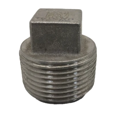 PLG100SS 1 INCH STAINLESS STEEL THREADED PLUG WITH SQUARE HEAD - Image 1 of 4