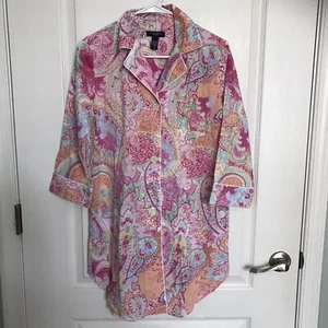 Chaps Nachthemd Shirt Small - Bild 1 von 6