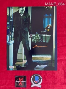 FOTO 11x14 firmata TYLER CRINIERA! ROB ZOMBIE HALLOWEEN! MICHAEL MYERS! BECKETT! - Foto 1 di 2