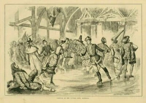 ICE SKATING CARNIVAL AT THE VICTORIA RINK MONTREAL CANADA GROTTO COSTUMES SKATES - Picture 1 of 1