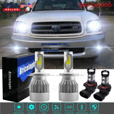 For Toyota Sequoia 2001 2002 2003 2004 2005 2006 2007 faros LED+luz antiniebla - Image 1 of 4