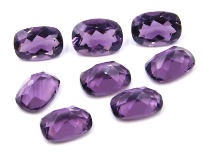 Lab Created Amethyst Cushion Cut Lot Loose Gemstone 10X14 MM For Jewelry P-2962 - Image 1 of 4