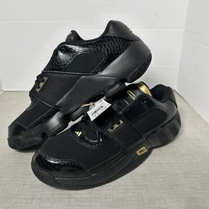 Adidas Agent Gil Restomod Men's Basketball Shoes Sneakers Black Sz 12 GY0373 New - Picture 1 of 9