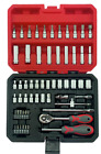 Simply Tools 58PC 1/4" Inch Drive CV Socket Set Metric Tool Kit Rachets Case