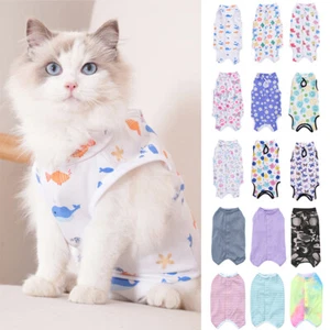 Dog Clothes Post Surgery Recovery Suit Puppy Dog Bodysuit Anti-scratch Apparel ! - Picture 1 of 57