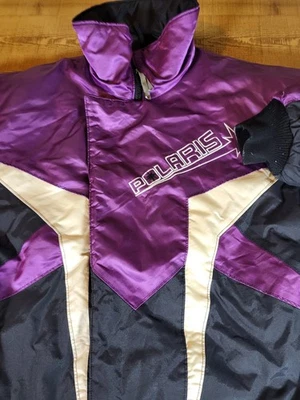 Vintage Polaris Snowmobile  Jacket SizeMl MENS LARGE Made In The USA - Image 1 of 4