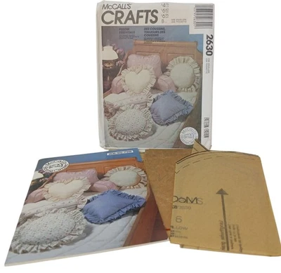 McCalls Crafts Pillow Essentials Sewing Pattern 2630 For Decorative Pillows #D30 - Image 1 of 4