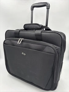 Solo New York “Bryant” Rolling Carry On Laptop Bag Luggage Telescoping Handle - Picture 1 of 19