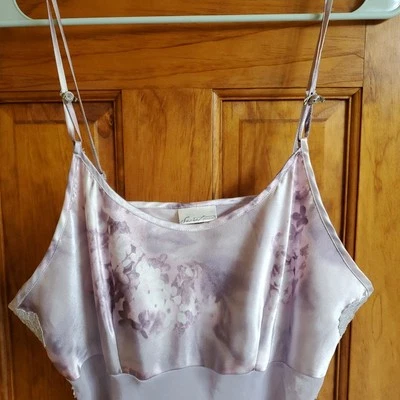 Vintage Secret Treasures Cami Lilac Print Size L - Image 1 of 4