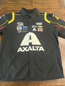 Camicia Jeff Gordon Axalta Nascar Racing Pit Crew con bottoni taglia XL - Foto 1 di 7