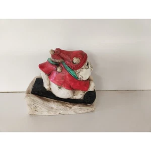 The Stone Bunny Inc Bulldog statua slitta cane cucciolo toro cane invernale  - Foto 1 di 6