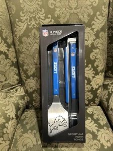 YouTheFan NFL Spirit Series 3 Piece BBQ Grill Set Detroit Lions - Picture 1 of 7