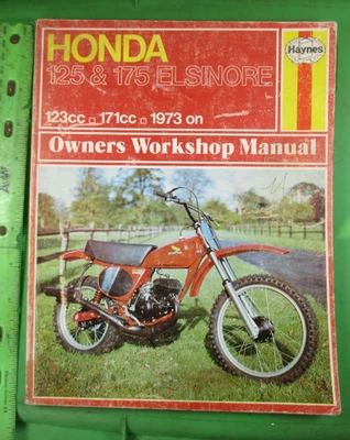 Haynes Honda CR125M MT125 MR175 Elsinore Servicio Reparación Manual 1973-UP - Imagen 1 de 4