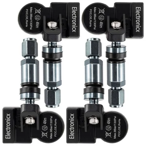 4 Tire Pressure Sensors TPMS Sensors Metal Valve Gunmetal for Mercedes EQA H243 - Picture 1 of 12