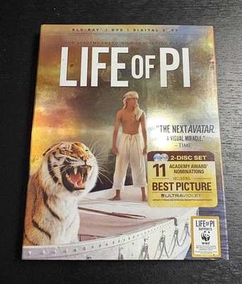 Life of Pi (Blu-ray/DVD, 2013, 2-Disc Set) W/Slipcover - Image 1 of 2