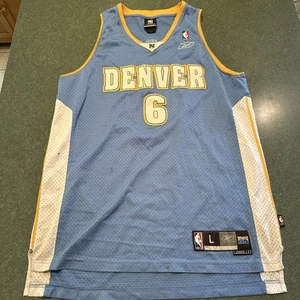 Kenyon Martin Denver Nuggets Reebok Swingman Hombre L Largo Grande +2 Jersey Azul - Imagen 1 de 6