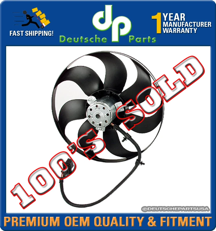 VW GOLF JETTA AUDI TT 1.8 2.0 T 2.8 1.9 TDI RADIATOR FAN MOTOR LEFT 6X0 959 455F - Image 1 of 1