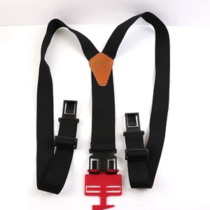 Dickies Perry Suspenders Black Stretch Adjustable Straps Hook Clips One Size - Picture 1 of 8