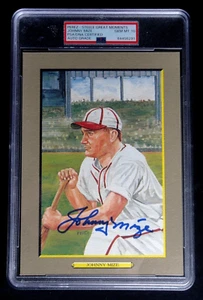 JOHNNY MIZE PSA/DNA 10 SIGNED PEREZ-STEELE GREAT MOMENTS CARD AUTOGRAPH #23 GEM - Picture 1 of 2