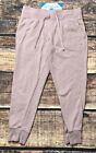 Reebok Womans French Terry Lilac Purple Athletic Jogger Sweatpants Size Small