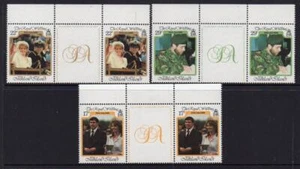 Falklandinseln postfrisch 1986 königliche Hochzeit Dachrinne Paar Set - Bild 1 von 1