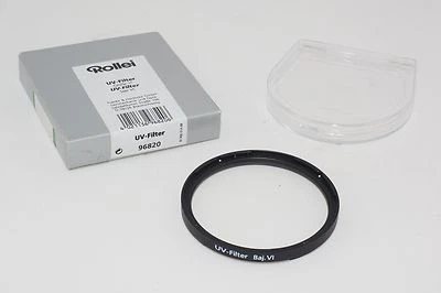Rollei Bayonet-VI UV filter.  Rollei Planar PQS, Sonnar PQ, Distagon HFT lenses - Image 1 of 4