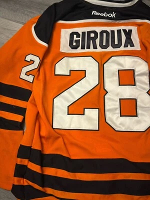 Camiseta para mujer Reebok Premier NHL Philadelphia Flyers Giroux blanca talla 52 Foto 1 de 4