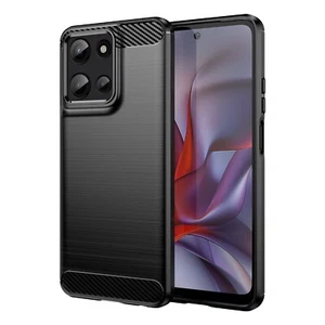 For Motorola Moto G 2025 / Moto G Play 2025 Carbon Fiber Texture Case - Picture 1 of 22