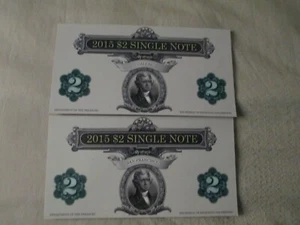 2015 $2 SINGLE NOTES DALLAS & SAN FRANCISCO DISTRICTS - Picture 1 of 5